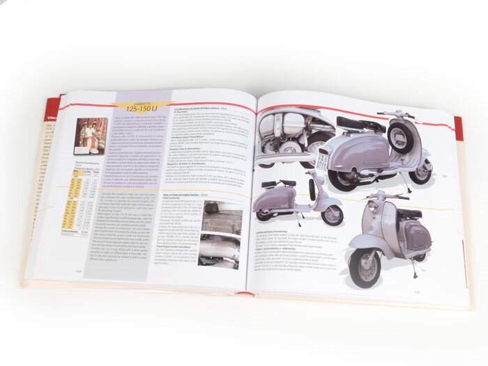 Boek -Lambretta Geïllustreerde gids voor de identificatie- door Vittorio Tessera (Italiaans, Engels, 312 pagina's, gekleurd)