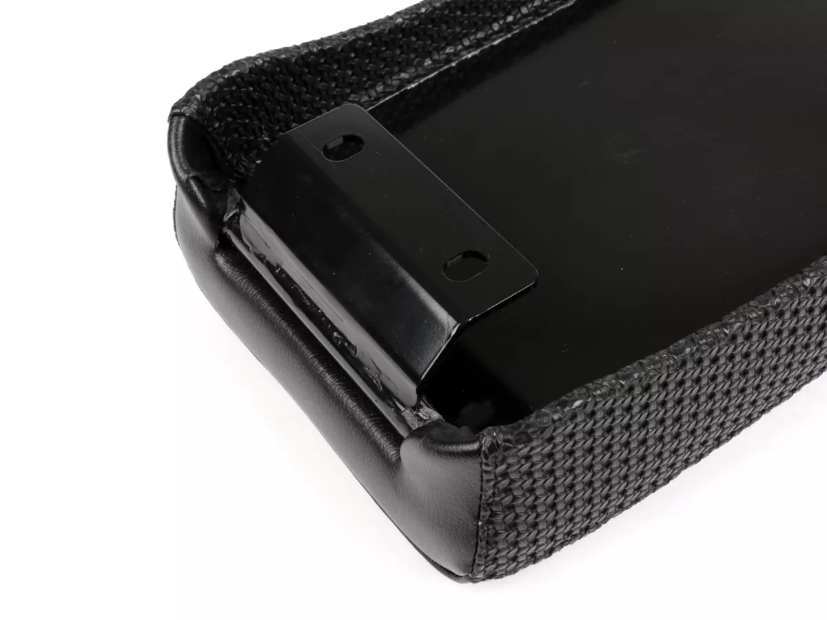 Seat -SELLERIA TREZZI- Lambretta series 1 -3 black - waffle sides