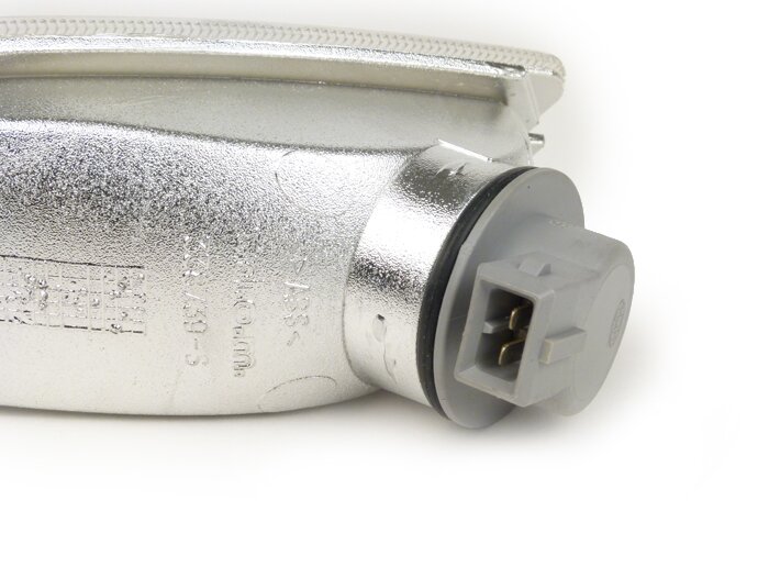 Indicator -PIAGGIO Triom- Vespa LX, LXV, S - colourless - smooth lens - front lhs