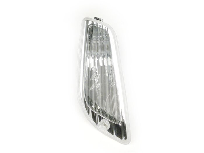 Indicator -PIAGGIO Triom- Vespa LX, LXV, S - colourless - smooth lens - front rhs