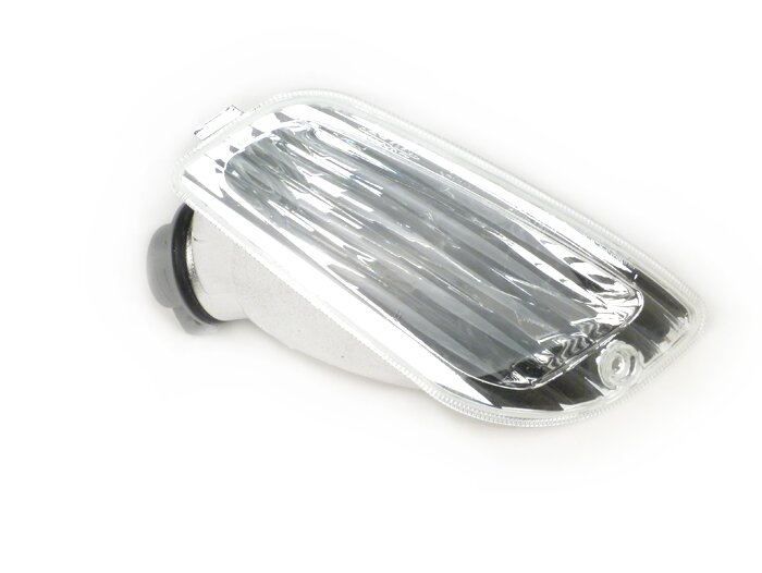 Indicator -PIAGGIO Triom- Vespa LX, LXV, S - colourless - smooth lens - front rhs