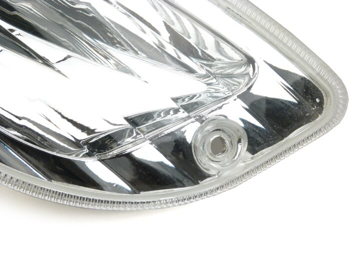 Indicator -PIAGGIO Triom- Vespa LX, LXV, S - colourless - smooth lens - front rhs
