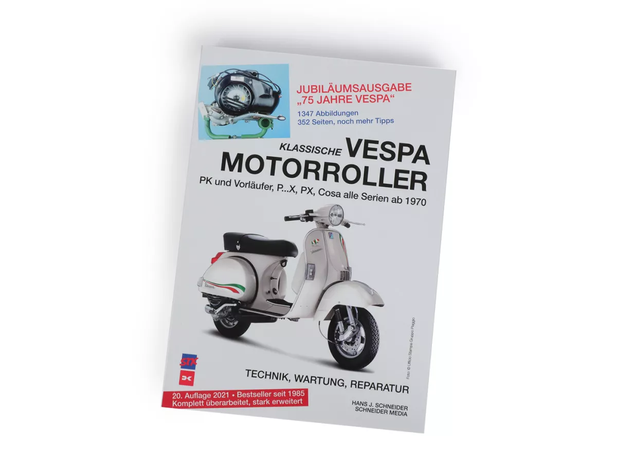 Book Repair Manual -STX Classic Vespa Scooters- Vespa PX, PK and Cosa from 1970 - 15th Edition - german language