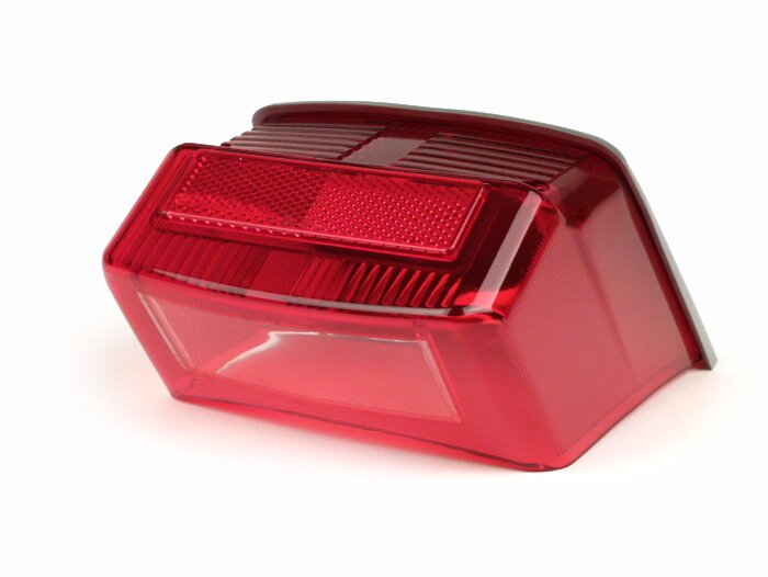 Lensa lampu belakang -BGM ASLI- Vespa Rally180 (VSD1T), Rally200 (VSE1T), GTR125 (VNL2T), TS125 (VNL3T), V50 Special (Jerman), 50 SR, PV125 (Jerman)