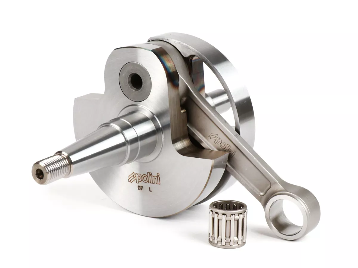 Albero motore -POLINI Racing (cursore rotante) corsa 57mm- Vespa PX125, PX150, Cosa 125