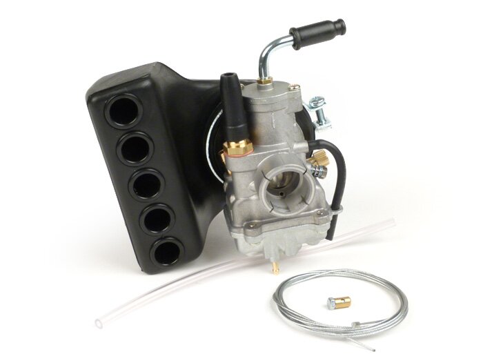 Carburator -POLINI- CP 19mm - Vespa PV125, ET3, PK S, PK XL - fits original intake manifold 19/19 -CS=Ø23/30mm