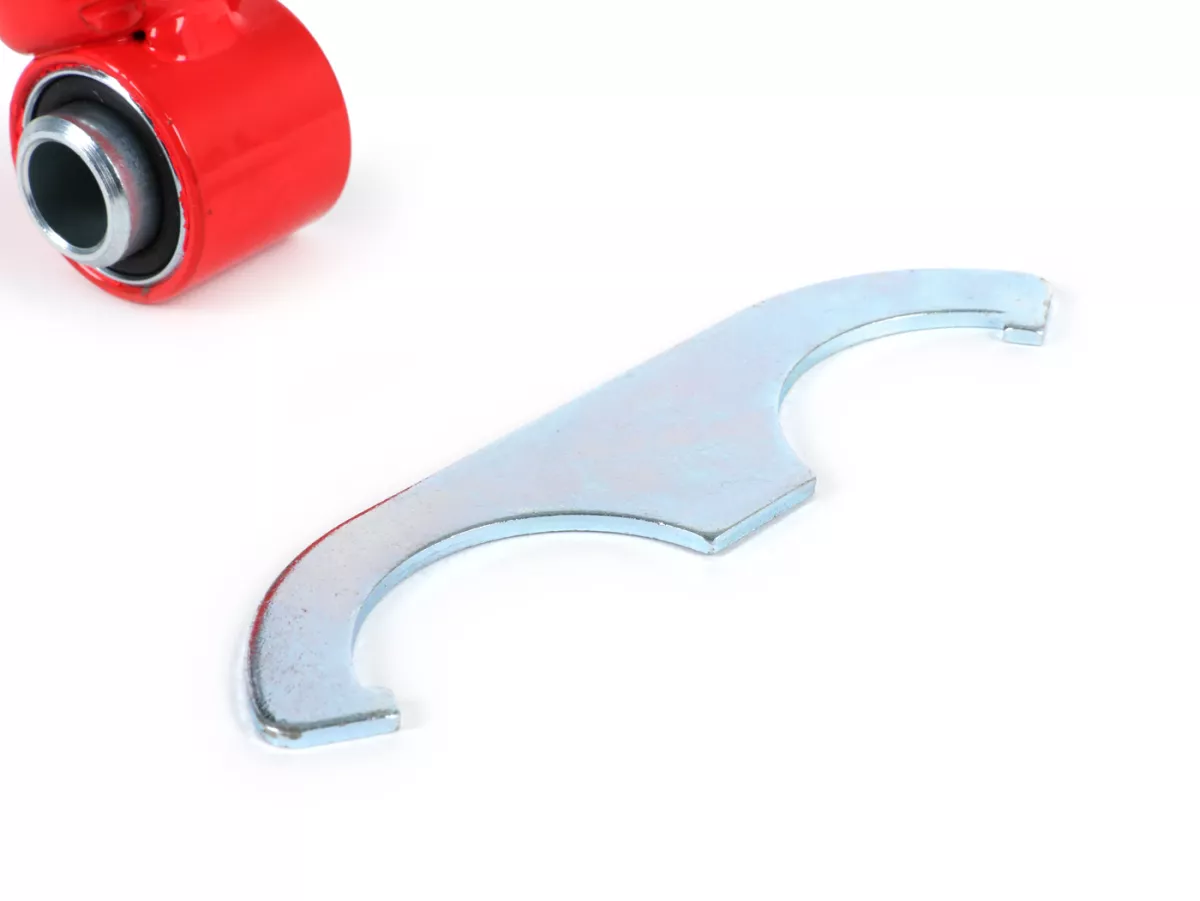 Shock absorber set -VESPA adjustable- Vespa V50, PV125, ET3 - red