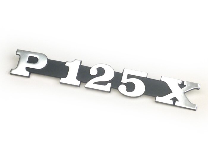 Badge side panel -VESPA- P 125 X - Vespa PX125 (1978-1983)