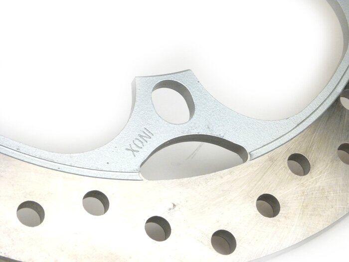 Cakram rem -PIAGGIO Ø = 280x142x4,9mm belakang Aprilia SRV 850, belakang Gilera GP 800 - Perak