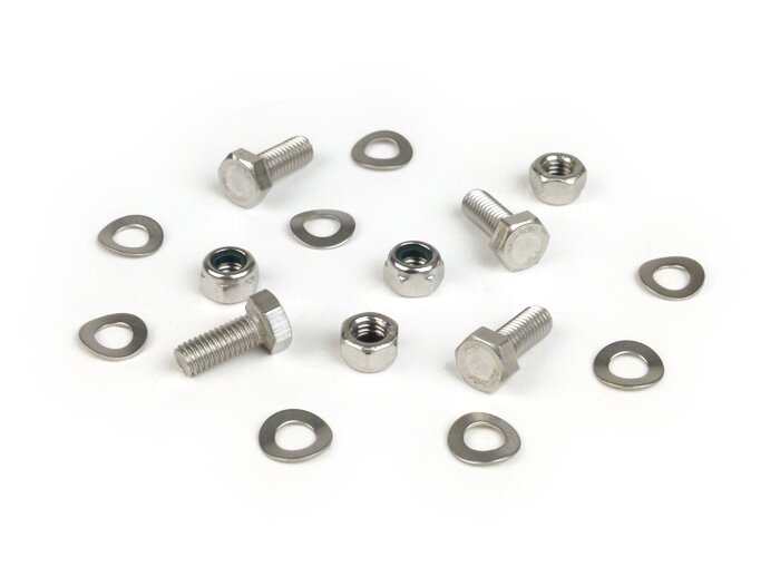 Skruvsats för bakre stänkskärm -MB DEVELOPMENTS rostfritt stål- Lambretta LI (Serie 1-2), TV (Serie 1-2)