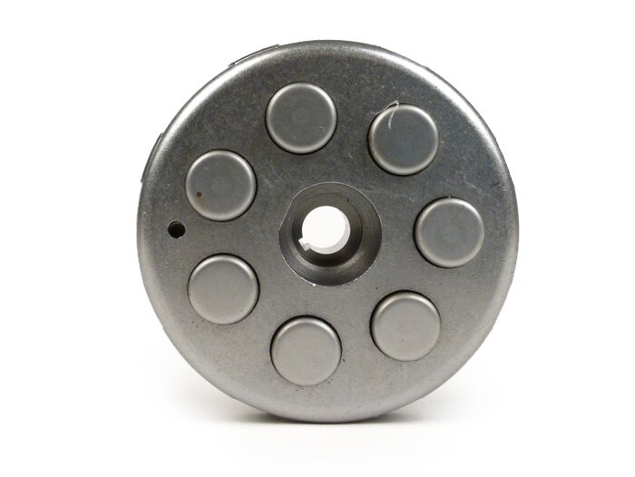 Clutch -VESPA type 7 springs (Ø=115mm)- for genuine primary gear (helical teeth) 67/68 tooth- 4 friction plates - 20 tooth