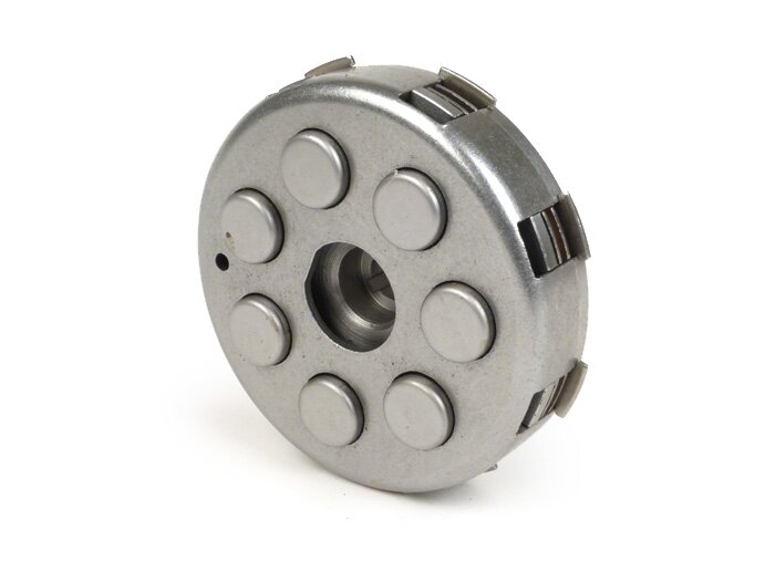 Clutch -VESPA type 7 springs (Ø=115mm)- for genuine primary gear (helical teeth) 67/68 tooth- 4 friction plates - 20 tooth