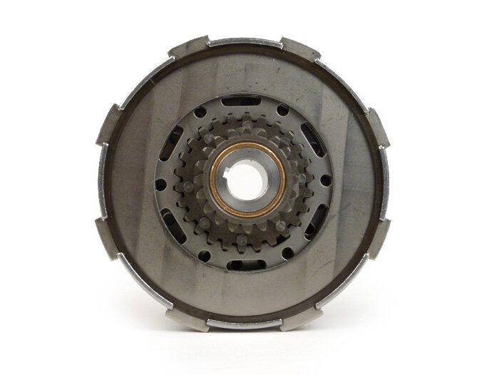 Clutch -VESPA type 7 springs (Ø=115mm)- for genuine primary gear (helical teeth) 67/68 tooth- 3 friction plates - 20 tooth