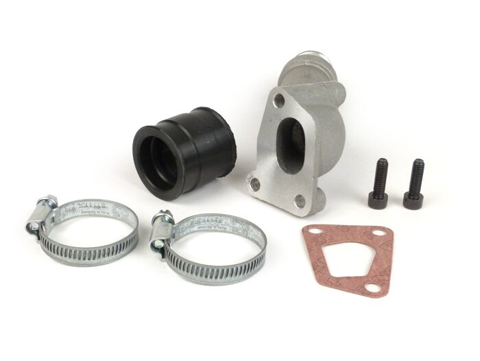 Intake manifold -POLINI 3-stud, rotary valve- Vespa PK XL - CS=28.5mm (Dell'Orto PHBL24, Polini CP24 )