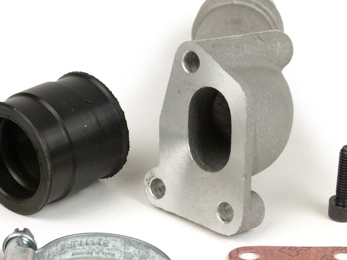 Intake manifold -POLINI 3-stud, rotary valve- Vespa PK XL - CS=28.5mm (Dell'Orto PHBL24, Polini CP24 )