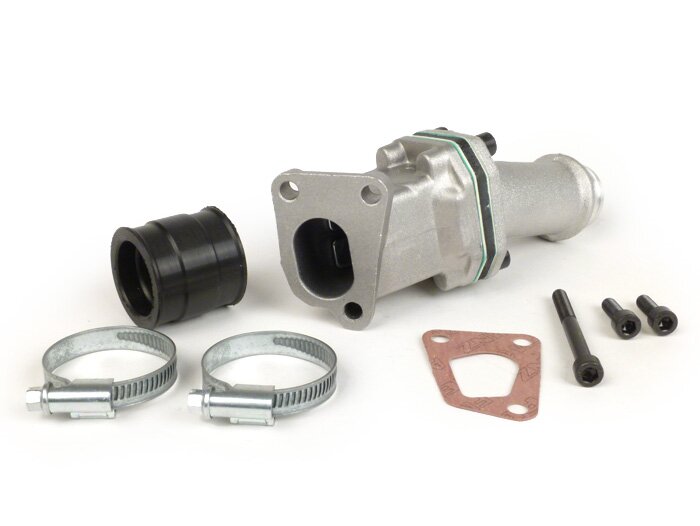 Intake manifold - for reed valve -POLINI 3-stud reed valve- Vespa PK XL - CS=30mm (Polini-CP 24)