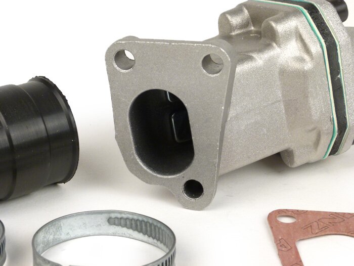 Intake manifold - for reed valve -POLINI 3-stud reed valve- Vespa PK XL - CS=30mm (Polini-CP 24)