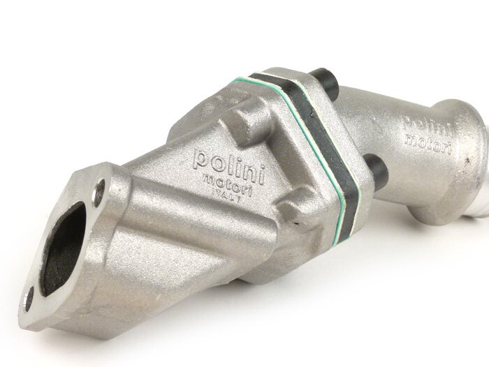 Pipe d’admission - pour clapet -POLINI clapet 2 trous- Vespa V50, PV125 - Ø connexion=30mm (Polini CP 24)