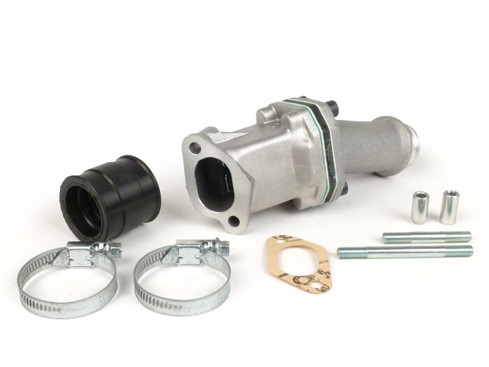 Intake manifold - for reed valve -POLINI 2-stud reed valve- Vespa PK S - CS=30mm (Polini-CP 24)