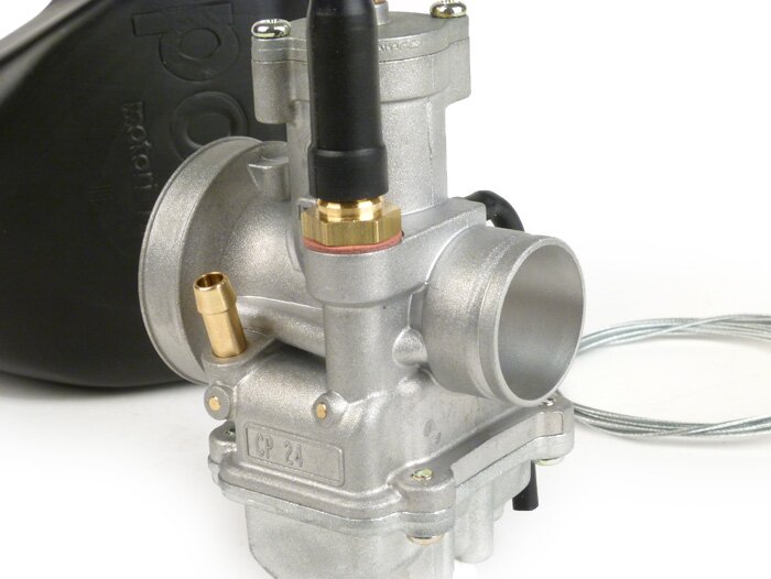 Carburateur -POLINI- CP 24mm AW=Ø28,5mm - incl. Polini Airbox - Vespa Smallframe PV125, ET3