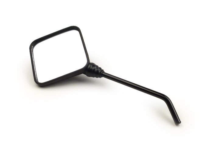 Espejo -VICMA cuadrado 11.5x11.5cm- Vespa PK XL, PX Lusso, T5 125cc - se puede utilizar a la derecha o a la izquierda - negro