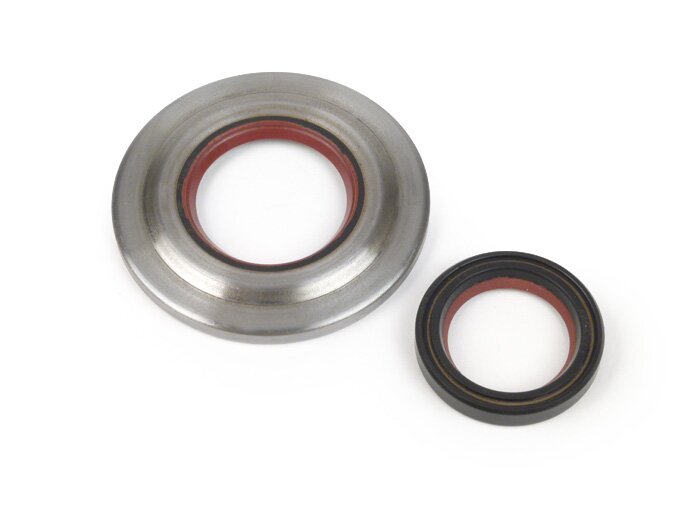 Oil seal set for crankshaft -MALOSSI PTFE/FKM- Vespa PX (since 1984), T5 125cc, Cosa