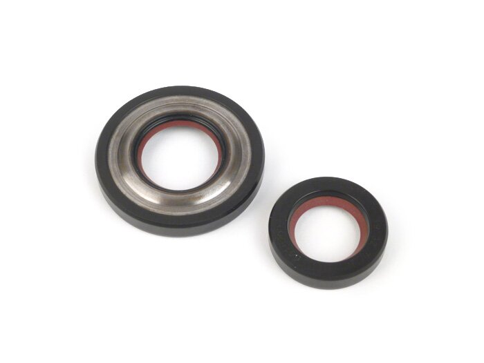Oil seal set for crankshaft -MALOSSI PTFE/FKM, 19mm cone- Vespa V50, PV125, ET3, PK S