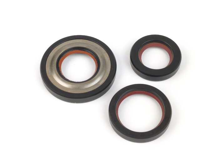 Oil seal set engine -MALOSSI PTFE/FKM, 19mm cone- Vespa V50, V90, SS50, SS90, PV125, ET3, PK S