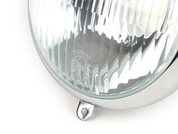 Koplamp -SIEM, Ø=105/115mm (glas/buiten)- Vespa Wideframe VM1, VM2, VN1, VN2