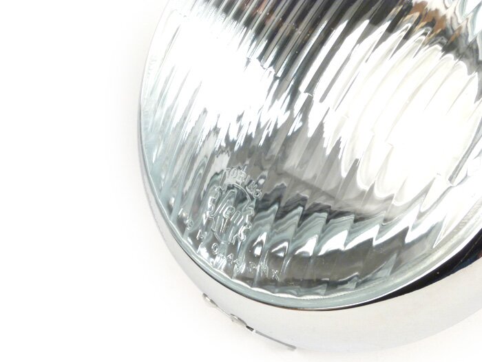 Headlight -SIEM Ø=105/115mm- Vespa VL2, VL3 - with visor