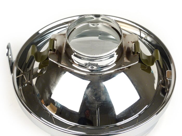 Headlight -SIEM Ø=105/115mm- Vespa VL2, VL3 - with visor