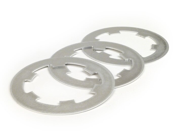 Clutch driven plate set -MRP aluminium- Vespa Smallframe- type PK XL2 - 3 x 1.5mm