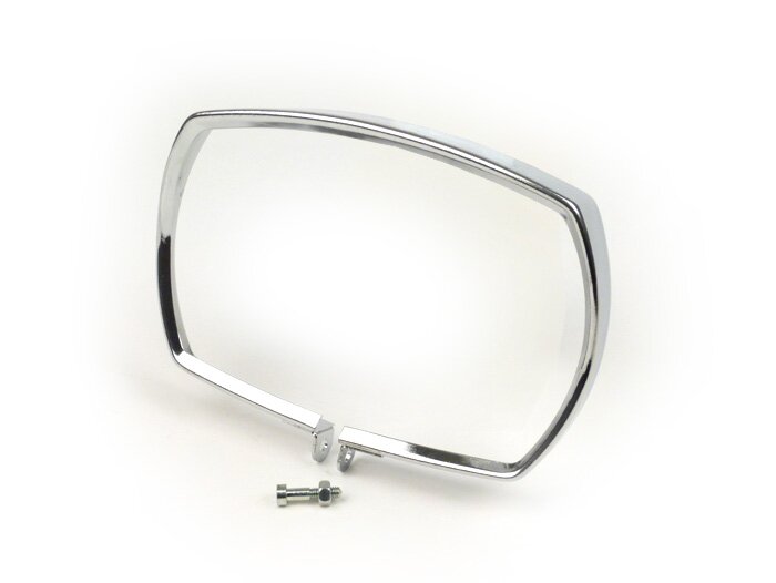 Anillo embellecedor de faro -SIEM, rectangular- Vespa V50 Special - cromado