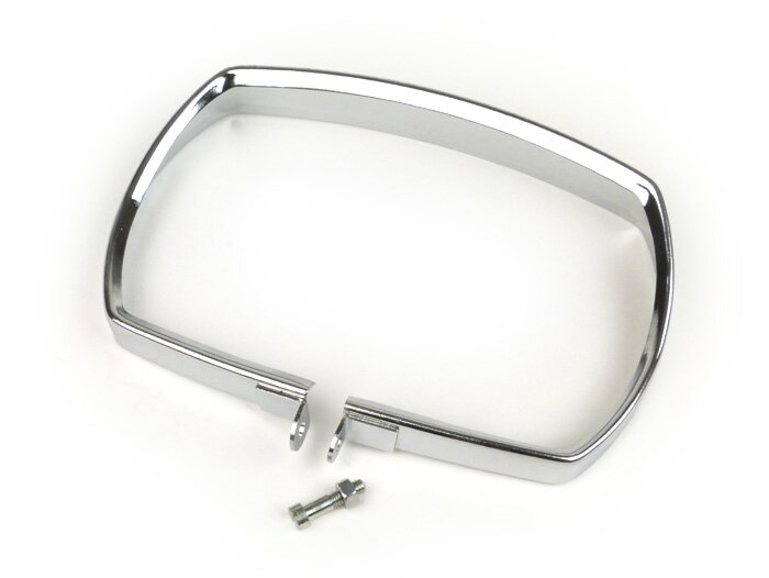 Anillo embellecedor de faro -SIEM, rectangular- Vespa V50 Special - cromado