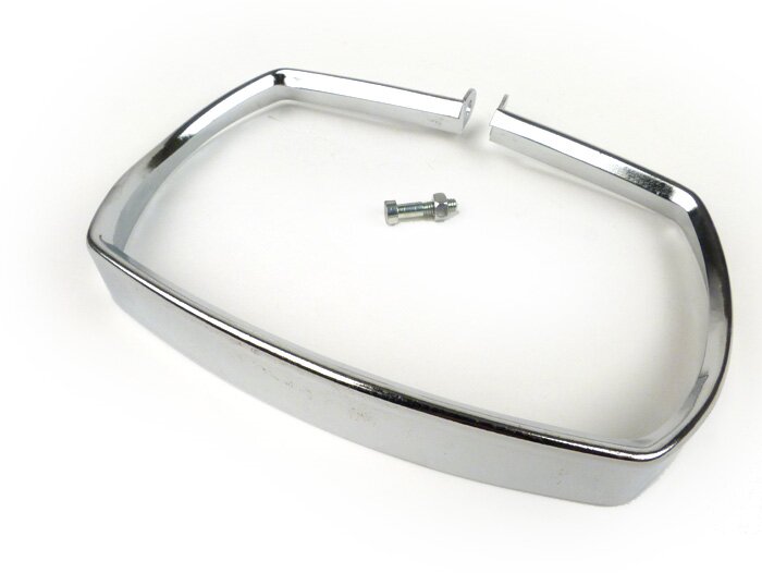 Anillo embellecedor de faro -SIEM, rectangular- Vespa V50 Special - cromado