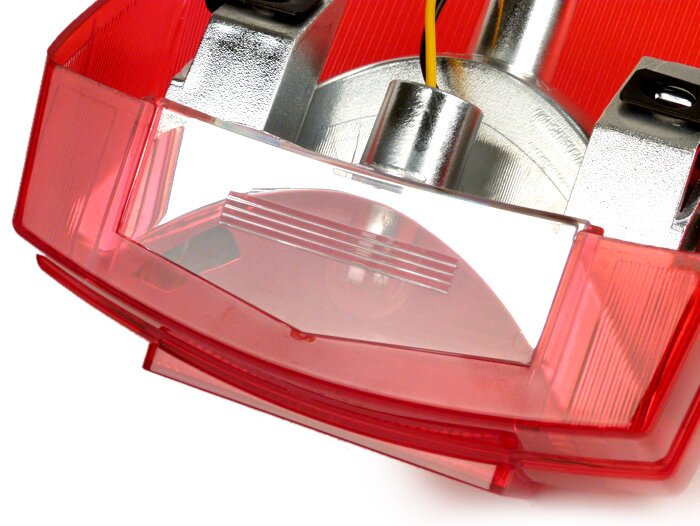 Tail light -MOTO NOSTRA- Vespa P-range (-1984) with E-mark - red