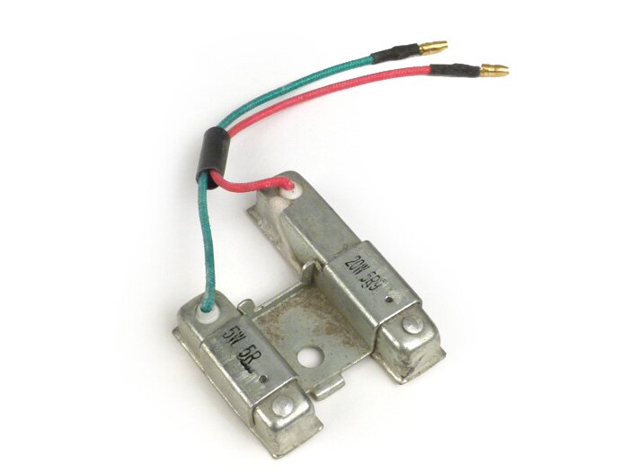 Resistenza in serie per sistema di illuminazione -101 OCTANE 20W + 5W- GY6 50cc 4 tempi (139QMA, 139QMB), GY6 125cc 4 tempi (152QMI), GY6 150cc 4 tempi (157QMJ), Kymco 50cc 4 tempi)