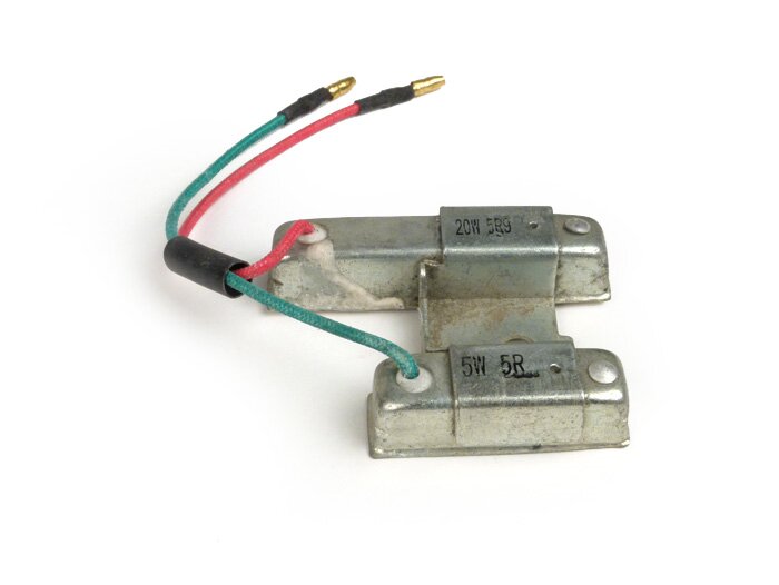 Resistenza in serie per sistema di illuminazione -101 OCTANE 20W + 5W- GY6 50cc 4 tempi (139QMA, 139QMB), GY6 125cc 4 tempi (152QMI), GY6 150cc 4 tempi (157QMJ), Kymco 50cc 4 tempi)