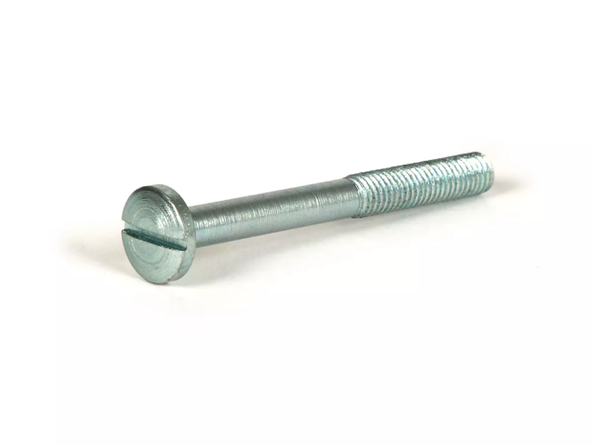 Screw M5 x 45mm (used for speedo Vespa V50, V90, SS50, SS90, PV125, ET3, Rally180 (VSD1T), Rally200 (VSE1T), Sprint150 (VLB1T), TS125 (VNL3T), GT125 (VNL2T), GTR125 (VNL2T), GL150 (VLA1T), Super SS180 (VSC1T), GS160 / GS4 (VSB1T), VNA, VNB, VBA, VBB)