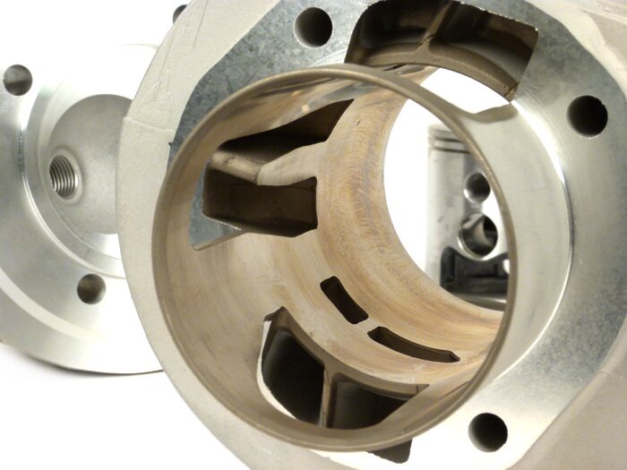 Cilindro -PINASCO 177 ccm 2 puertos aluminio V2.0 - Vespa Sprint150 (VLB1T), GT125 (VNL2T), Super150 (VBC1T 328128-)