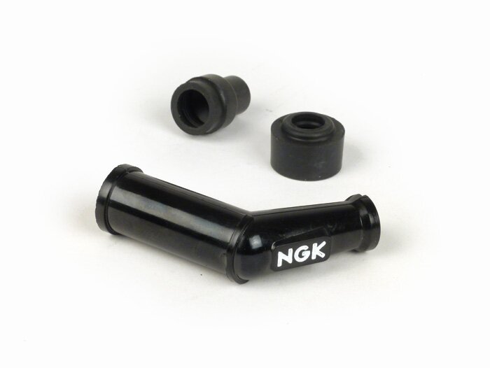 Tändstiftskontakt -NGK 5kΩ Standard 120°- Svart - 14mm