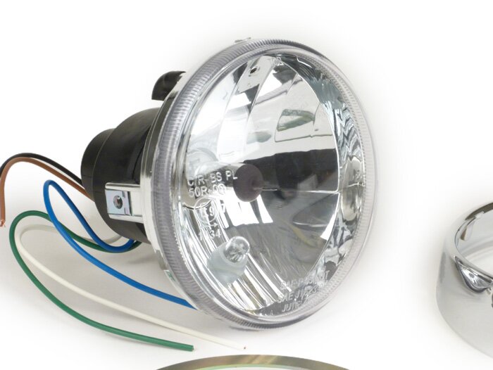 Strålkastarsats klarglas -JOCKEYS 12V 35/35W HS1 (H4)- Lambretta LI (Serie 3)