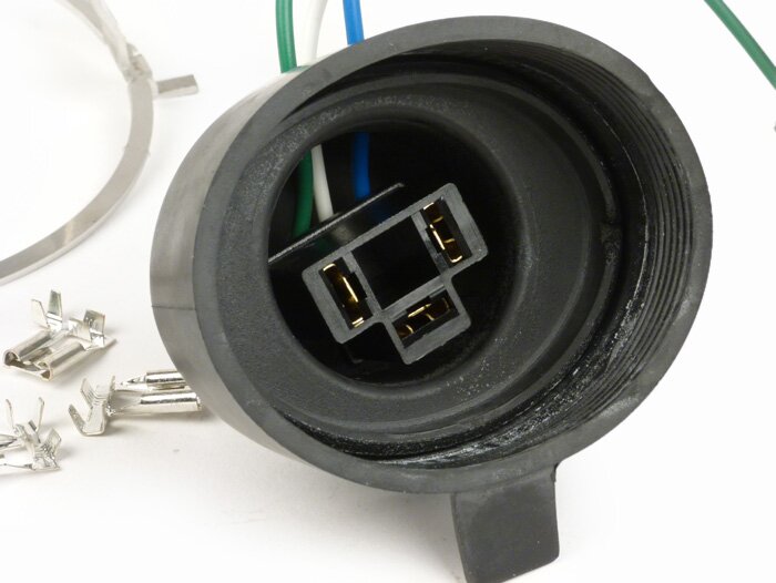 Juego de faros cristal transparente -JOCKEYS 12V 35/35W HS1 (H4)- Lambretta LIS, SX, TV (Serie 3)