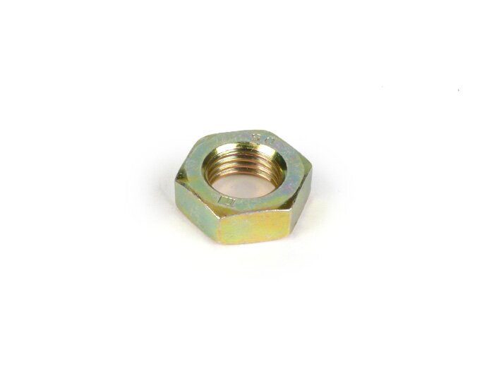 Nut flat type -DIN 936 22H- M14 x 1.5 (used as clutch nut Lambretta LI, LIS, SX, TV (series 2-3), DL, GP)