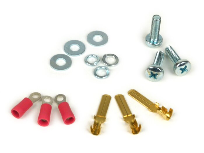 Ignition -VESPA base plate (contact ignition, 3 cables, 6V, 2 coils, short contacts)- Vespa V50 - 50 N, 50 L, 50 R, 50 Special (V5A2T, V5B1T) - internal ignition coil