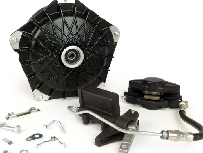 Schijfremset -GRIMECA Classic NT Ø=16mm- Vespa PX (tot 1982) - semi-hydraulisch - zwart