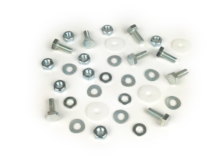Seat fastener kit -CASA LAMBRETTA- Lambretta LI (series 3), LI S, SX, TV (series 3), DL, GP
