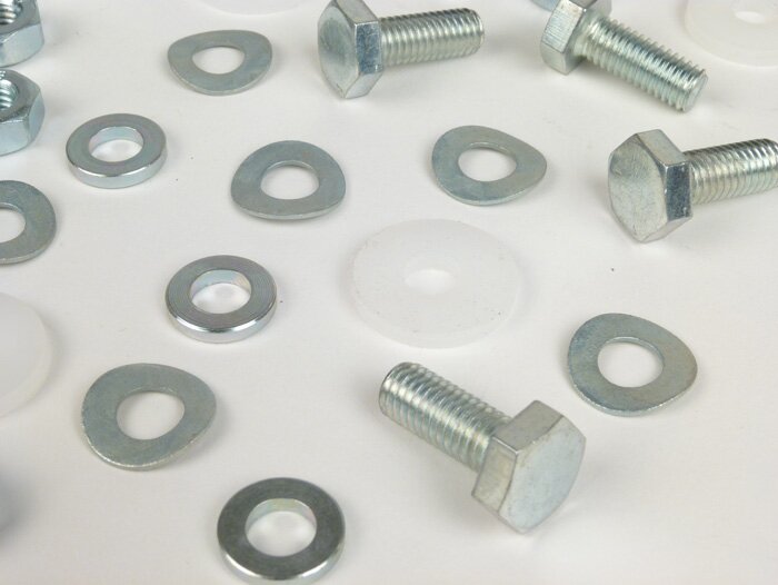 Seat fastener kit -CASA LAMBRETTA- Lambretta LI (series 3), LI S, SX, TV (series 3), DL, GP