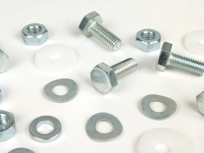 Seat fastener kit -CASA LAMBRETTA- Lambretta LI (series 3), LI S, SX, TV (series 3), DL, GP