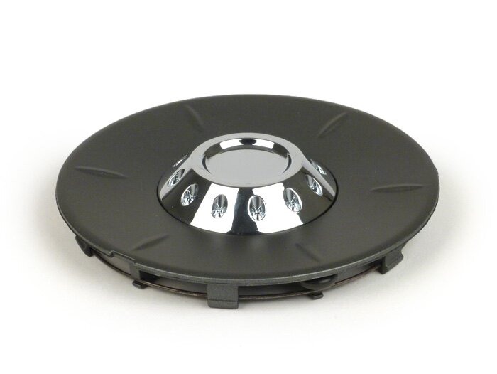Afdekkap wielmoer / remtrommel Ø=106mm -PIAGGIO- Vespa 946 - voor - zilvergrijs mat